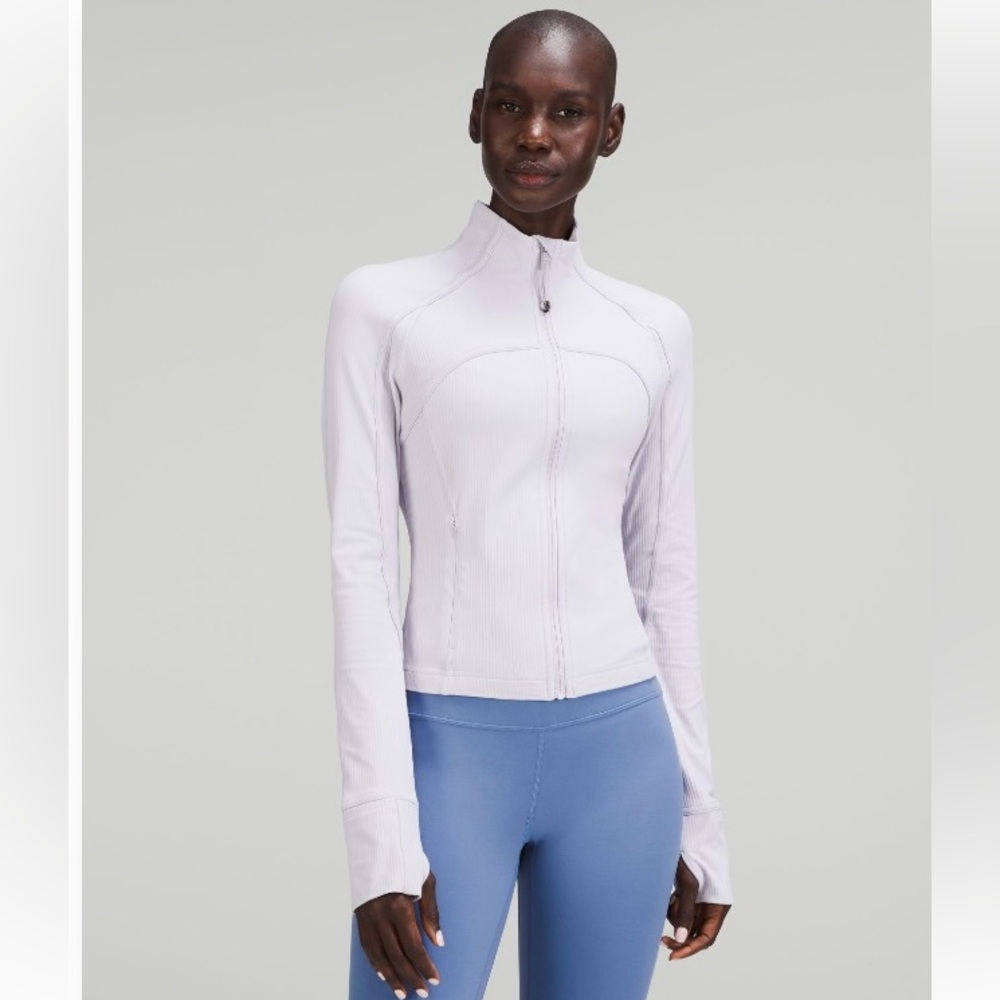 Lululemon Ribbed Nulu Cropped Define Jacket•Sz 12•Faint Lavender Color
